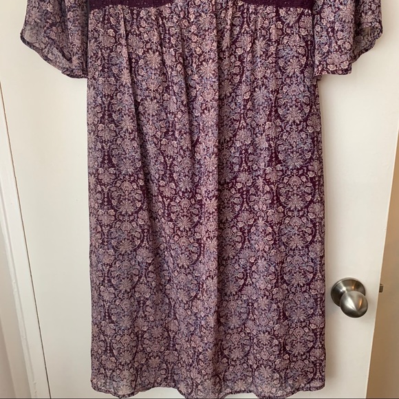 Purple Floral Boho Dress💜 - Picture 3 of 4